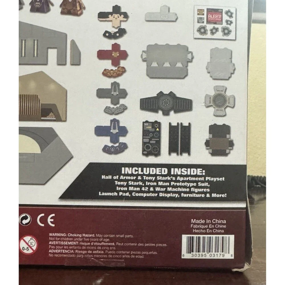 Iron Man 3 Avengers Boxos Papercraft Playset Legos stickers Funko